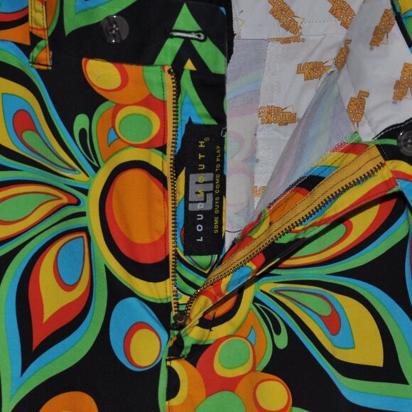 Loudmouth Golf Heritage Bermuda Short Shagadelic Black 40" - Picture 3 of 5